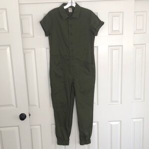 No Boundaries Olive Green Jumpsuit